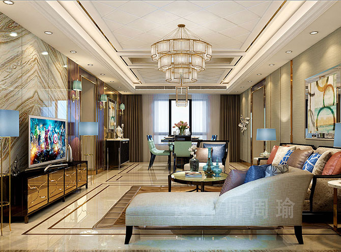 丝被大屌肏世纪江尚三室两厅168平装修设计效果欣赏